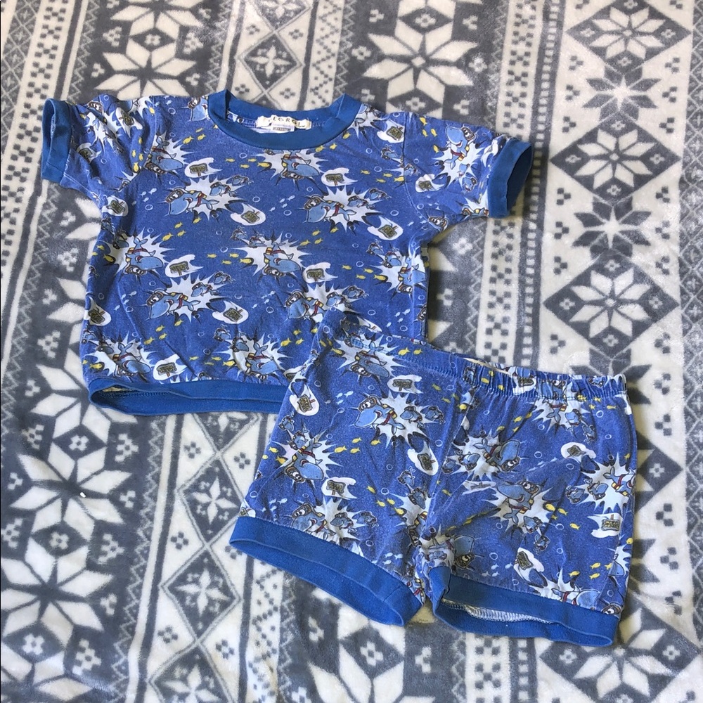 George Blue Character-Print Kids Pajama Set